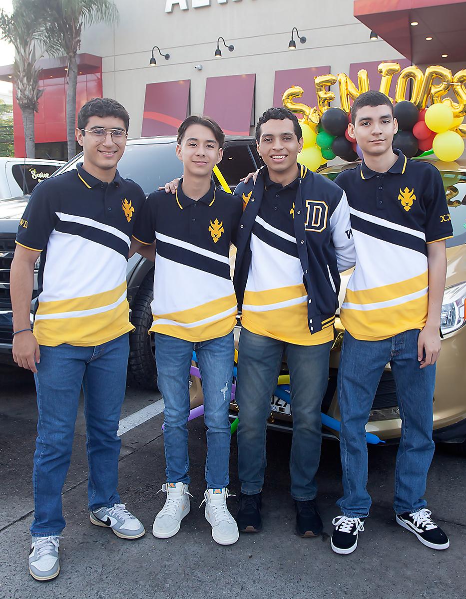 José Claros, Edison Cubas, Doménico Arudi y Alessandro Medina