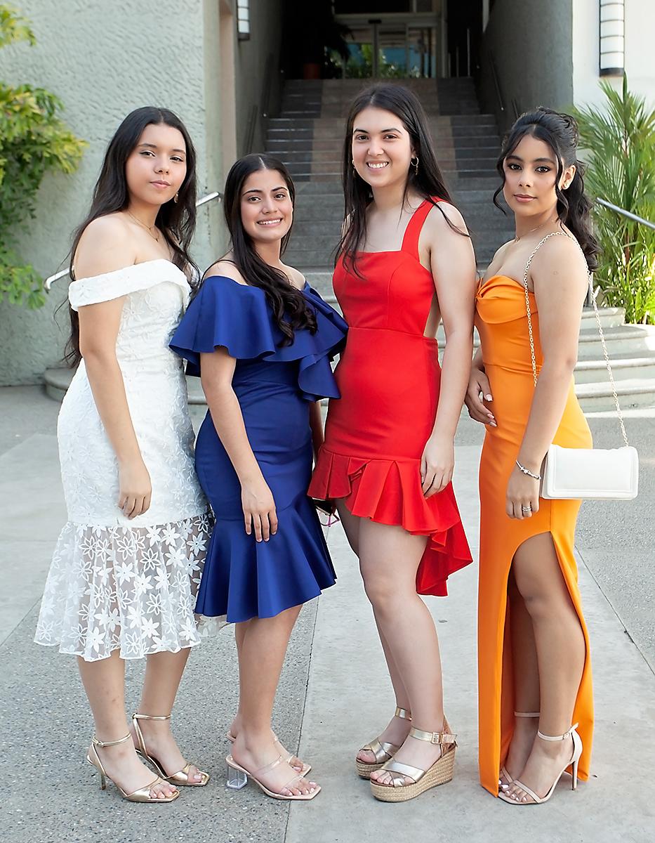 Valeria Sabillón, Larisa Molina, Melody Gonzáles y Fabiola Molina.