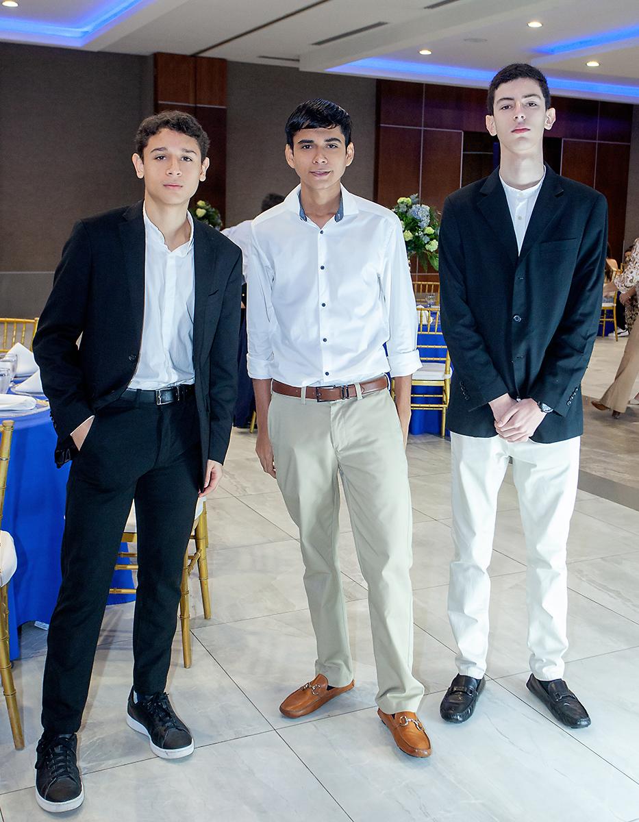 William López, Javier Padilla y Giancarlo Mejía.