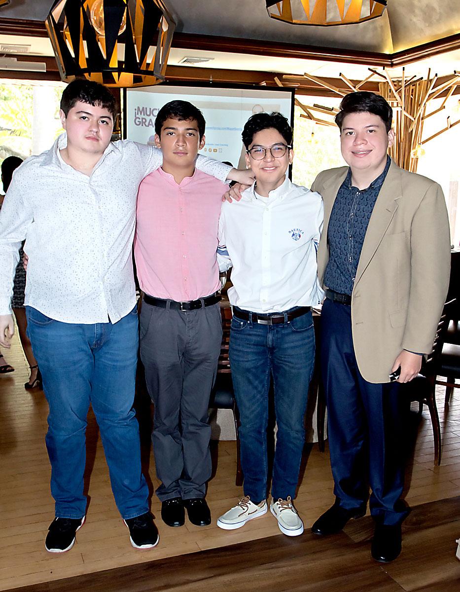 Josué Delcid, José Mazariegos, Franklin Rivera y Dany Bonilla.