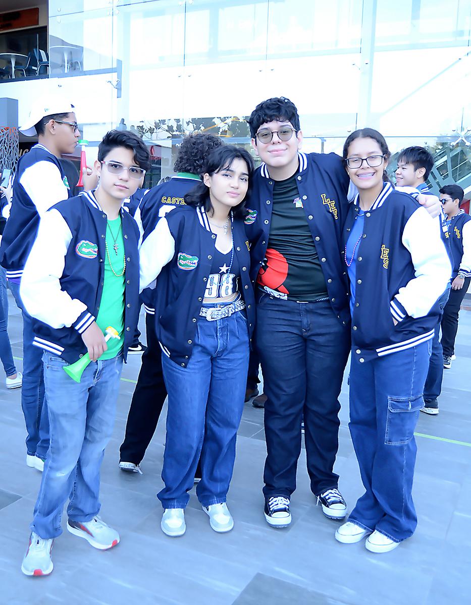 David Castellanos, Andrea Jiménez, Jorge Sierra y Valeria Oviedo.