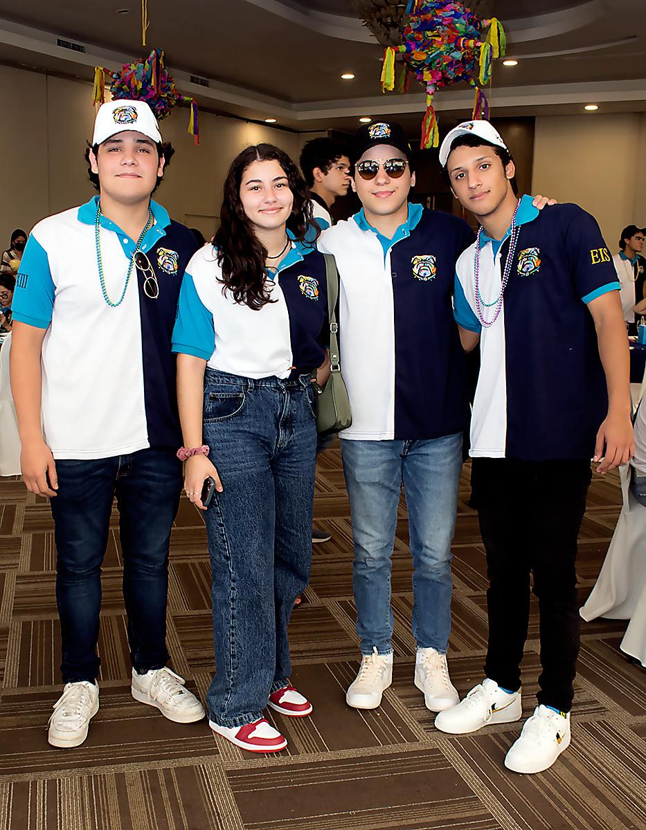 Norman Ghawi Yuja, Natalia Zelaya, Gabriel Guerrero y Nicolás Andonie.
