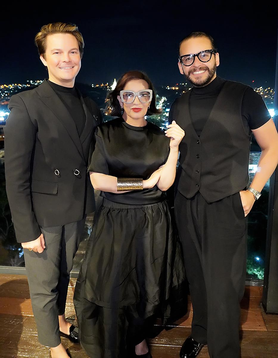 Marcos Benéitez, Blanca Bendeck y Eloy Bravo.