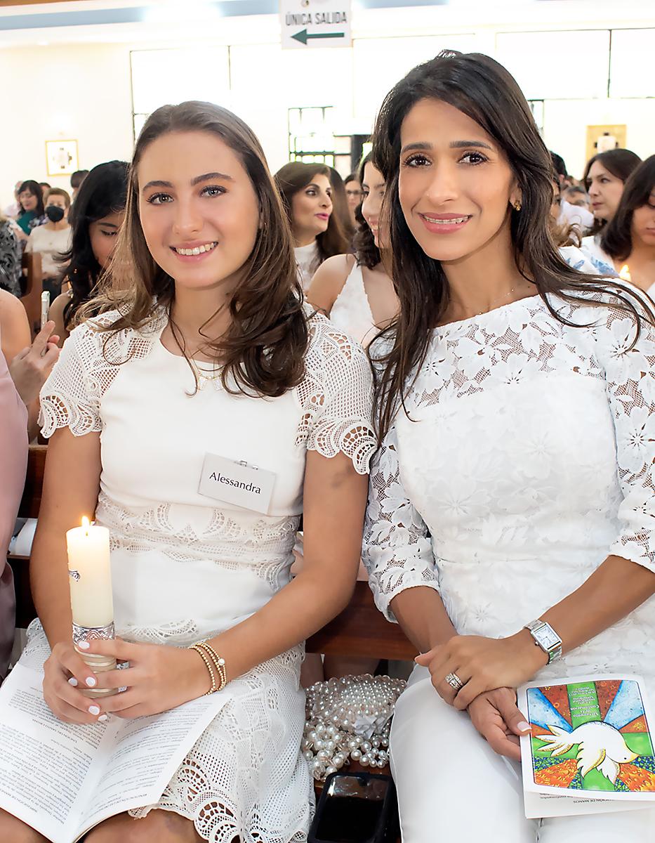 Alessandra Canahuati y Lille Abufele.