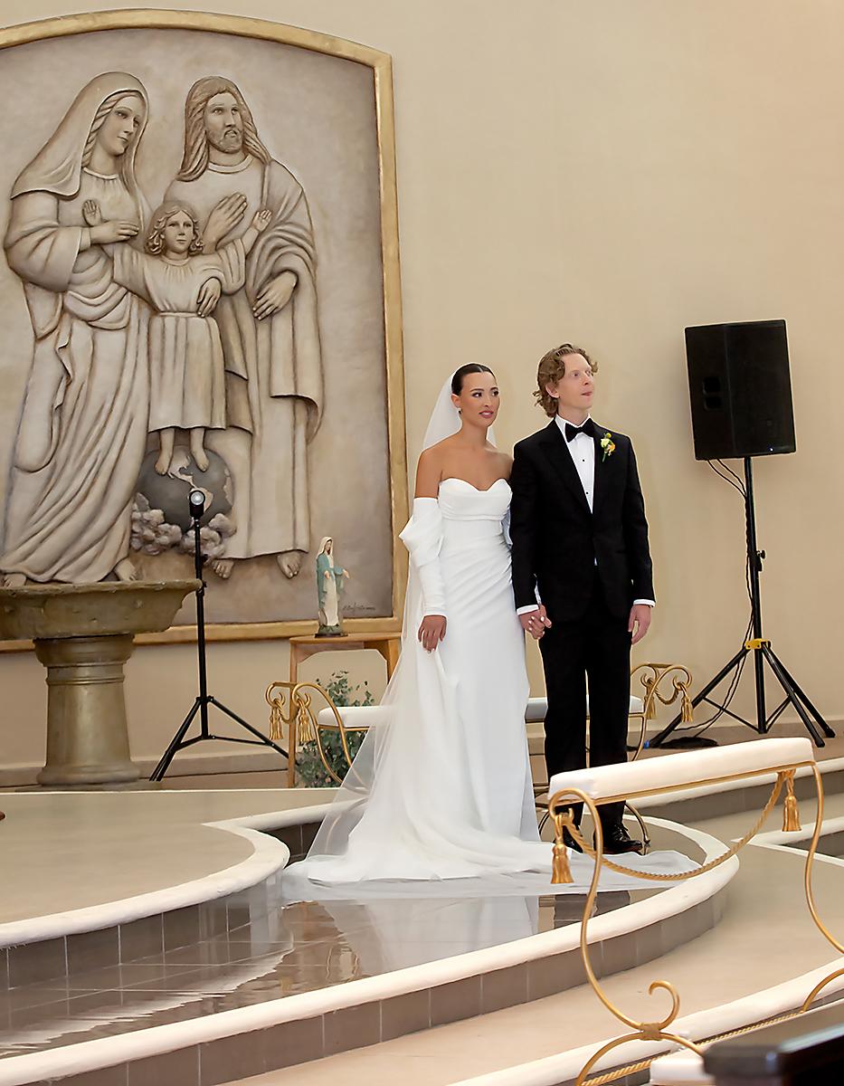 La boda eclesiástica de Gregory Hein y Beatriz Barletta