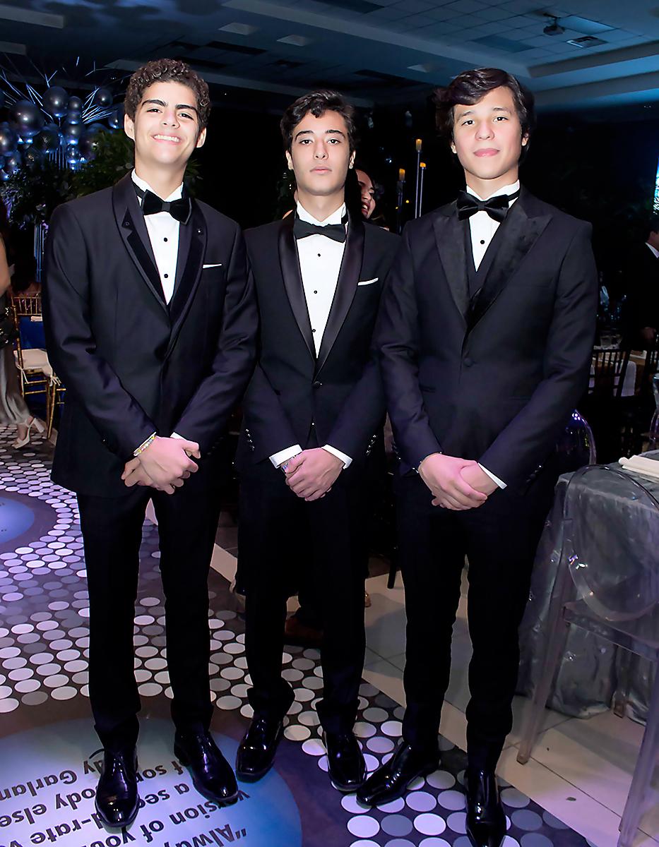 Pablo Quintana, Felipe Jarufe y Edgardo Fajardo.