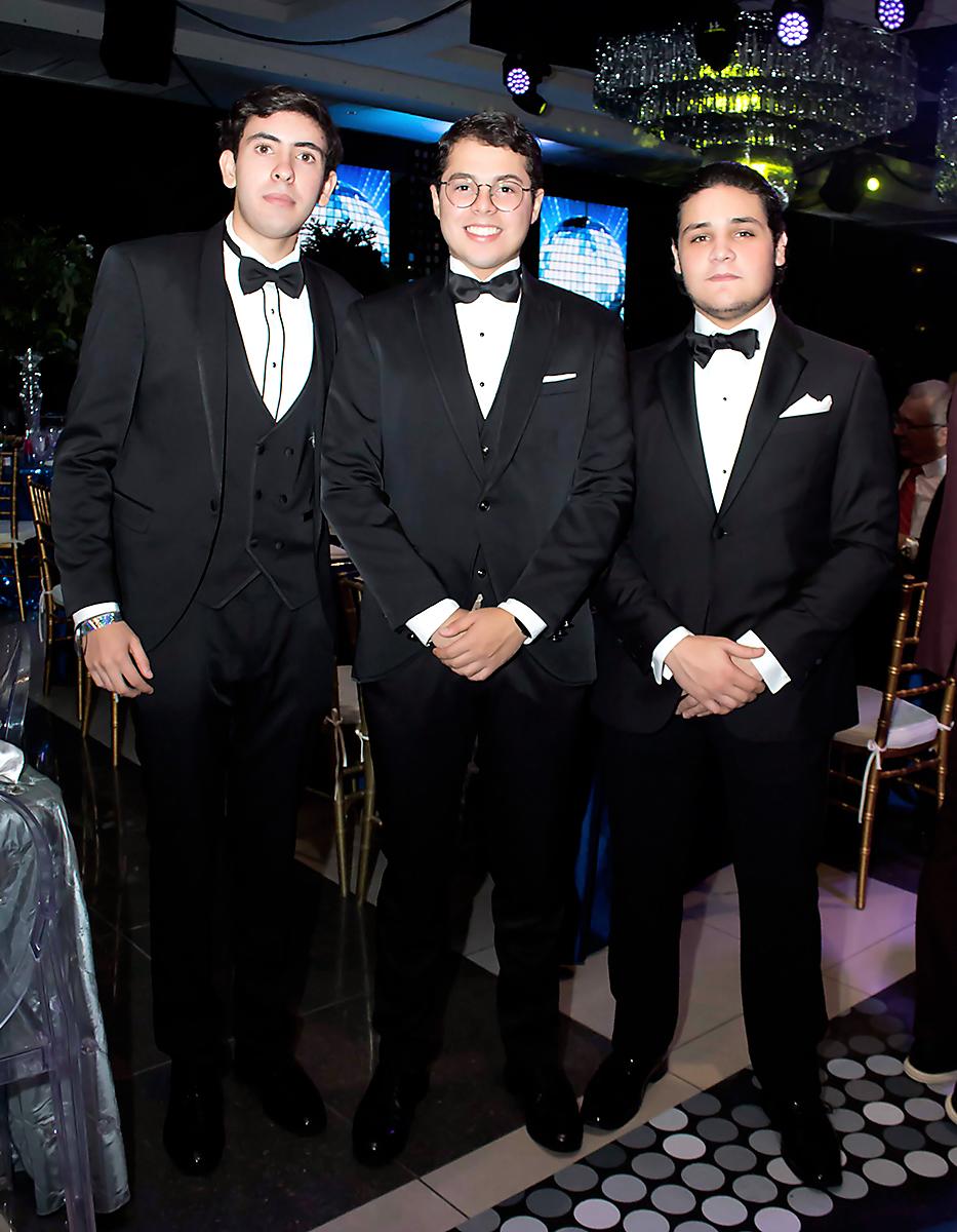 Alejandro Abufele, Emilio Kattán y Norman Ghawi.