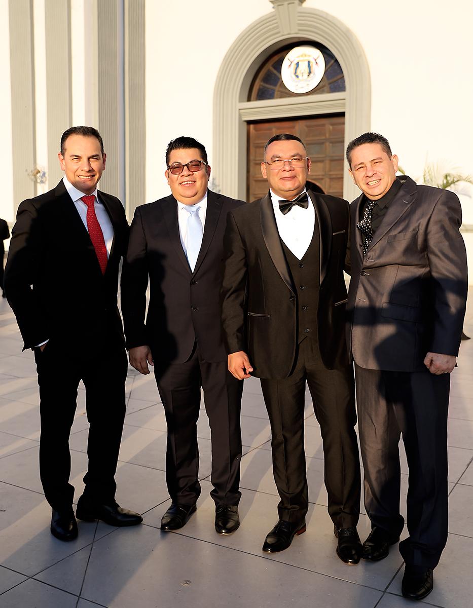 Jose Luis Regalado, Gustavo Sauceda, Jose Antonio Mendoza y Juan Carlos Fiallos