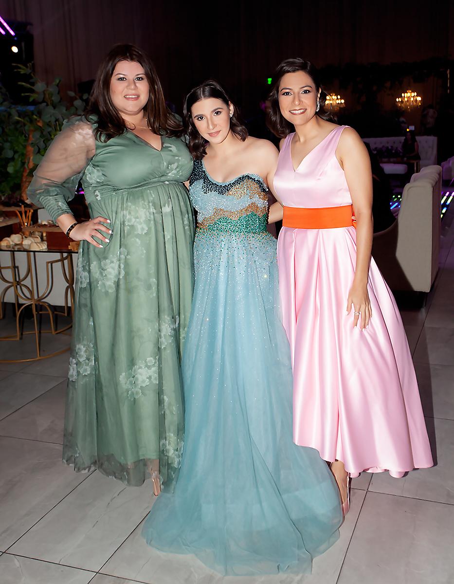 Andrea Hasbun, Fadia Nadra y Gabriela Carbajal.