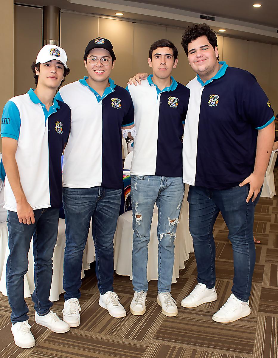 Felipe Jarufe, Emilio Kattán, Alejandro Abufele e Italo Camichotoli.