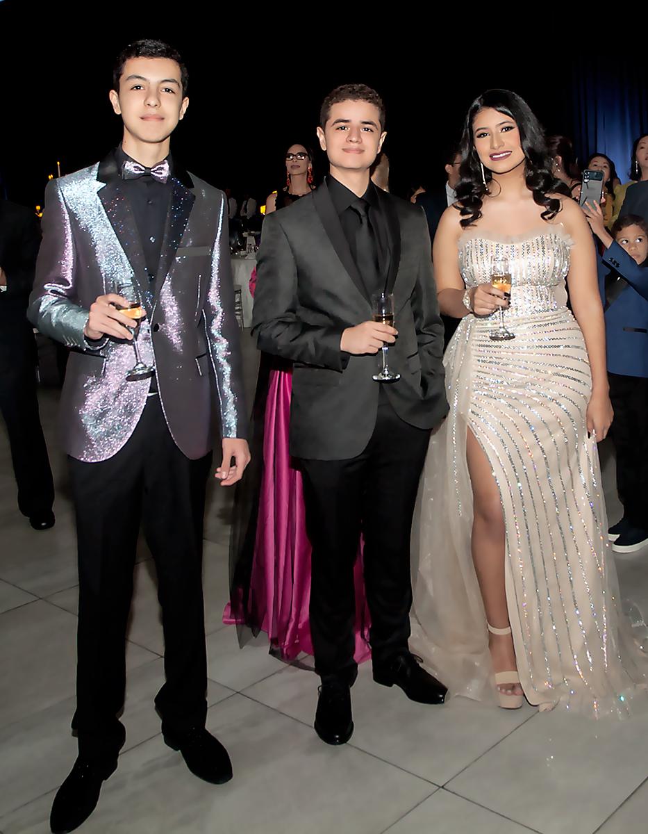 Itzak Handal, Carlos Lara y Judith Borjas.