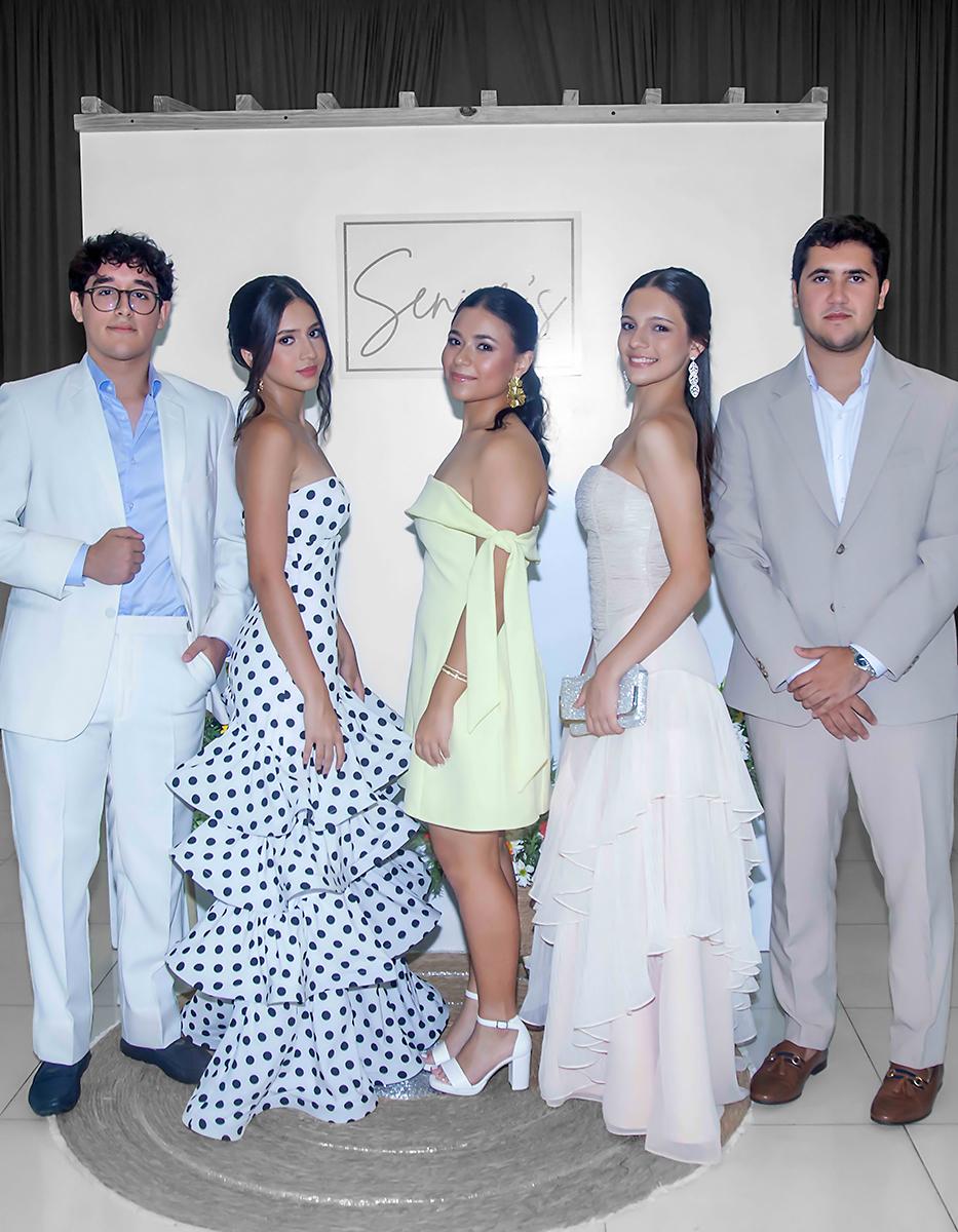 Geovany Cartagena, Isabella Fernández, Marcella Acosta, Fernanda Marsan y Luis Asfura. Geovany Cartagena, Isabella Fernández, Marcella Acosta, Fernanda Marsan y Luis Asfura.