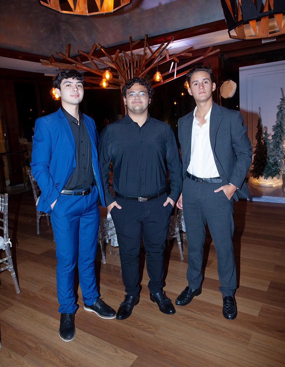 Alejandro Aldana, Sebastián Subillón y Rodrigo Amaya.