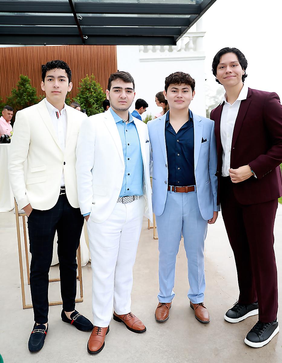 Diego Díaz, Iván Enamorado, David Hernández y Adrián Leal.