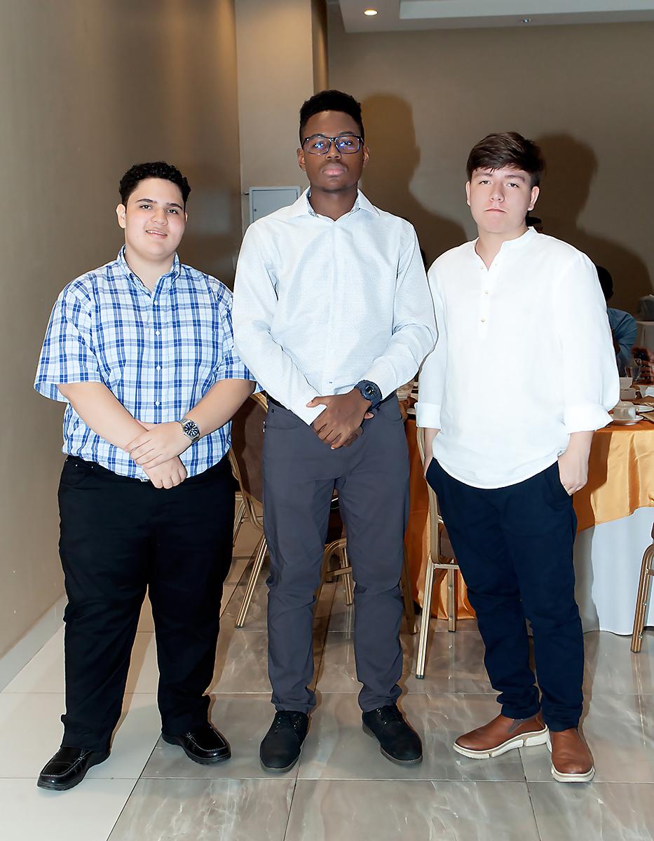 Emilio Arguijo, Osmán Chávez y Germán Alvarado