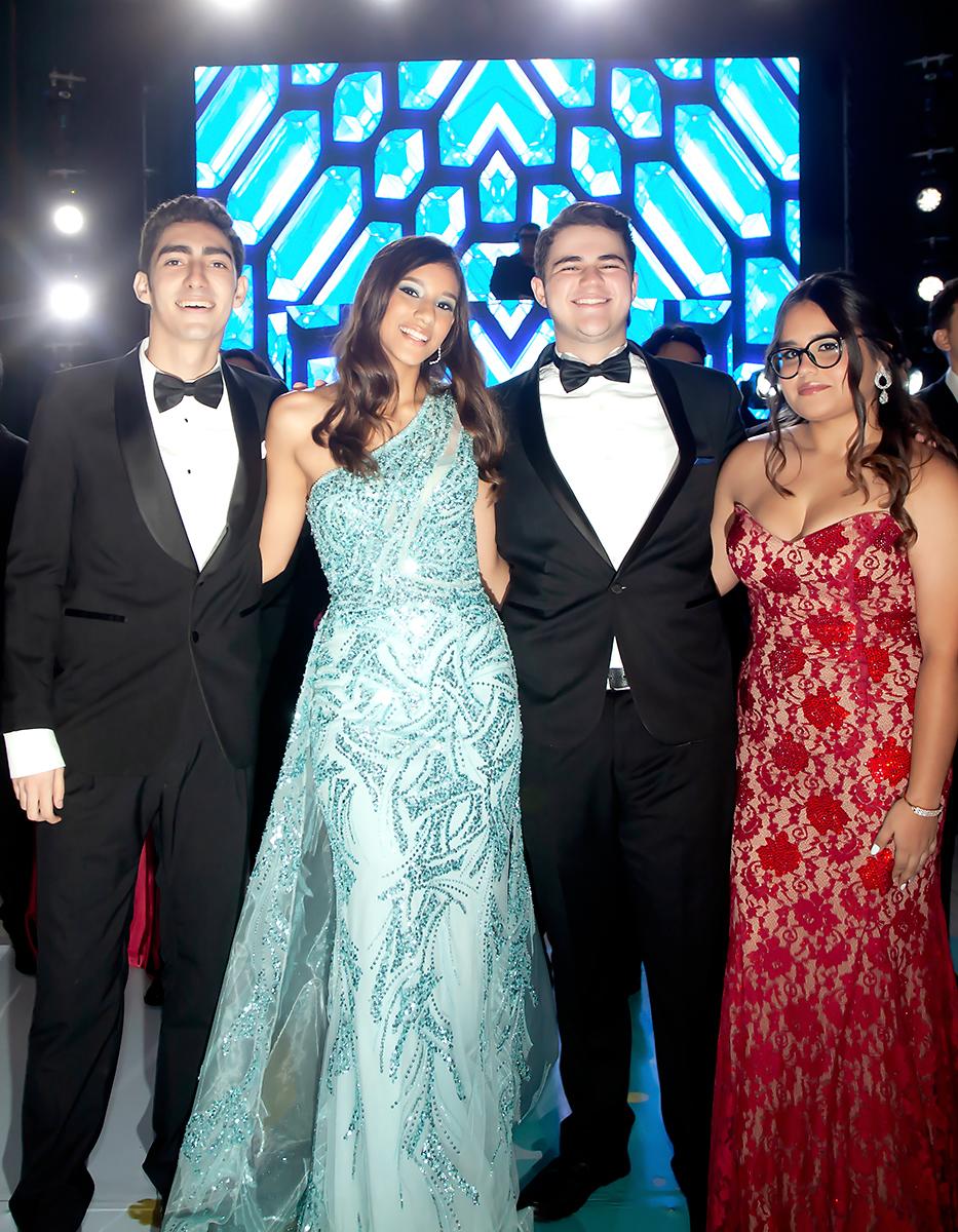 Andrés Handal, Dariana Gámez, Riad Asfura y Tatiana Flores