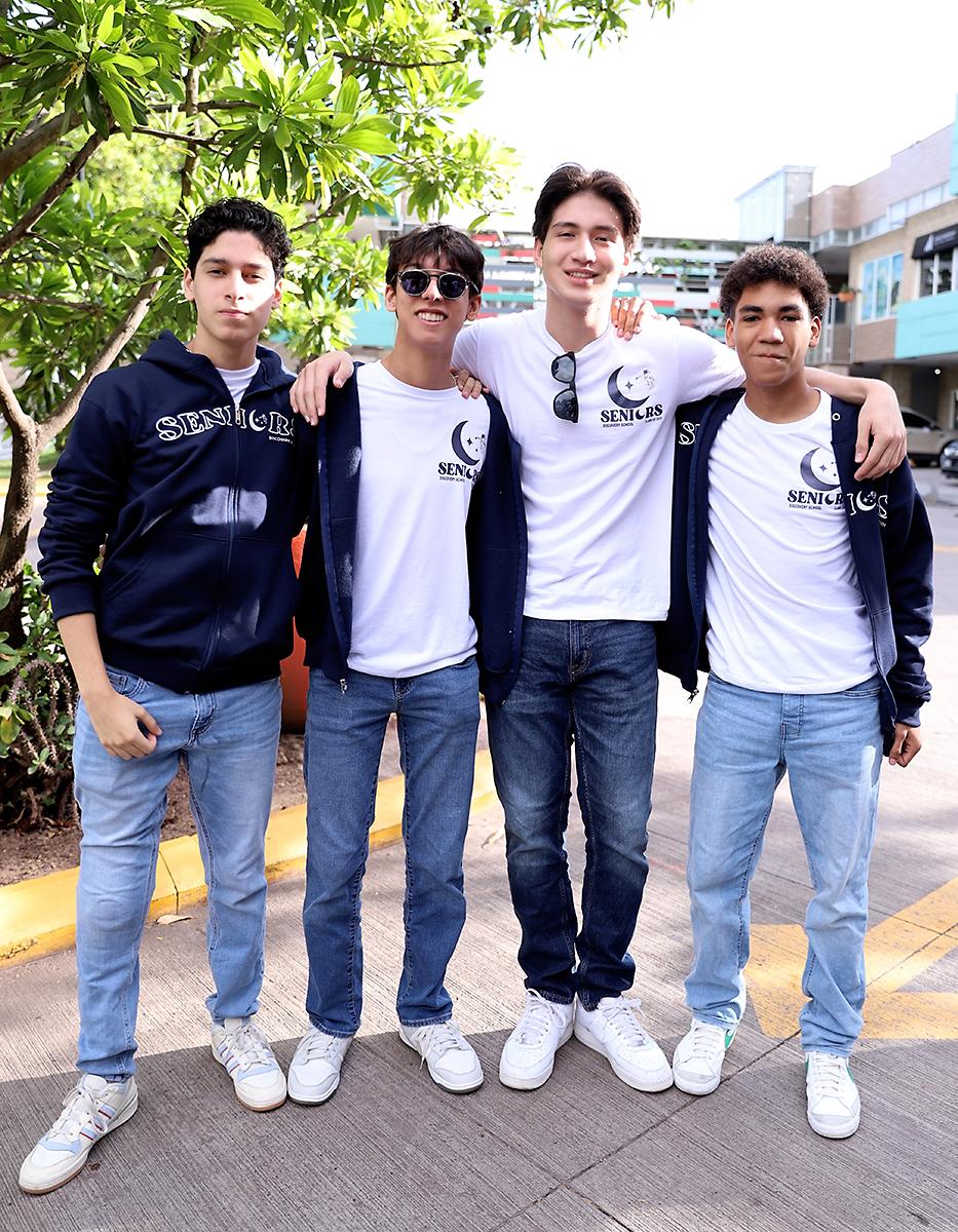 Juan Ramón Fúnez, Manuel Álvarez, Adrián Reyes y Eduardo Minier.