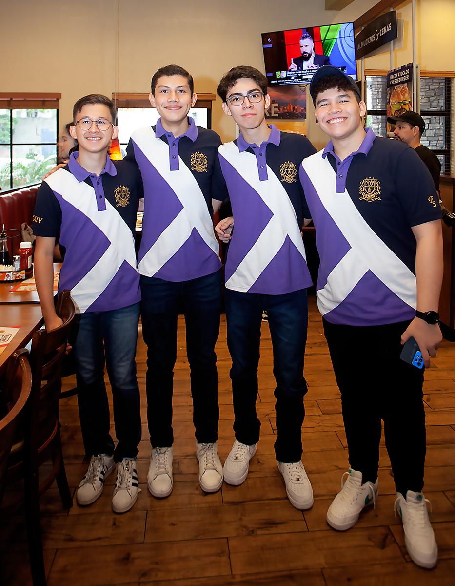 Sebastián Dubón, Andrés Briceño, Gabriel Galván y José Miguel Álvarez.
