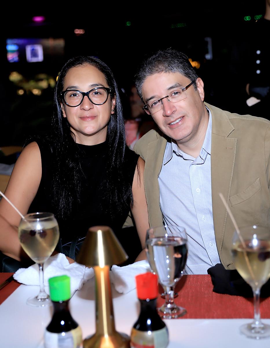 Flavia Lean y Luis Lagos.