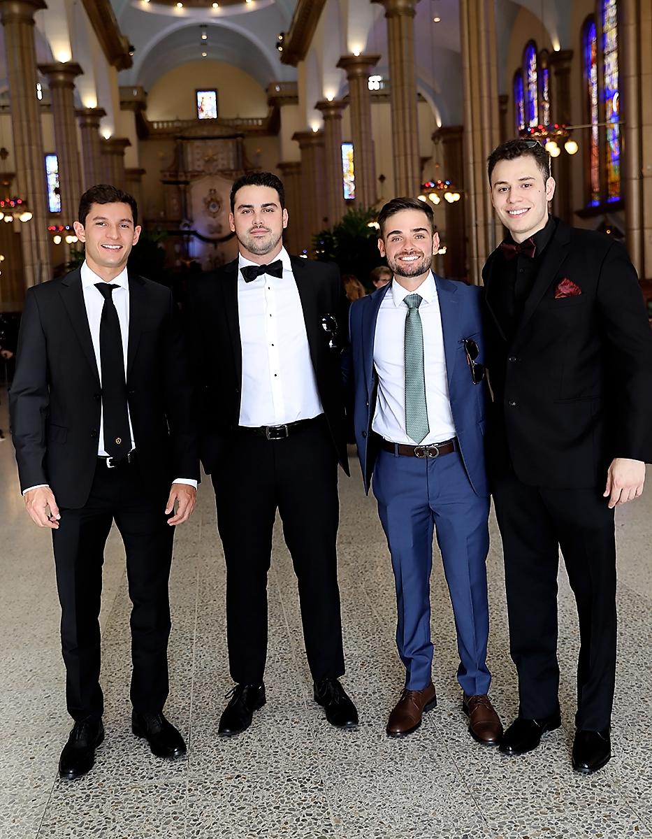 Franco Lombo, Andrés Saladrigas, Christopher Rodríguez y Andrés Beyra
