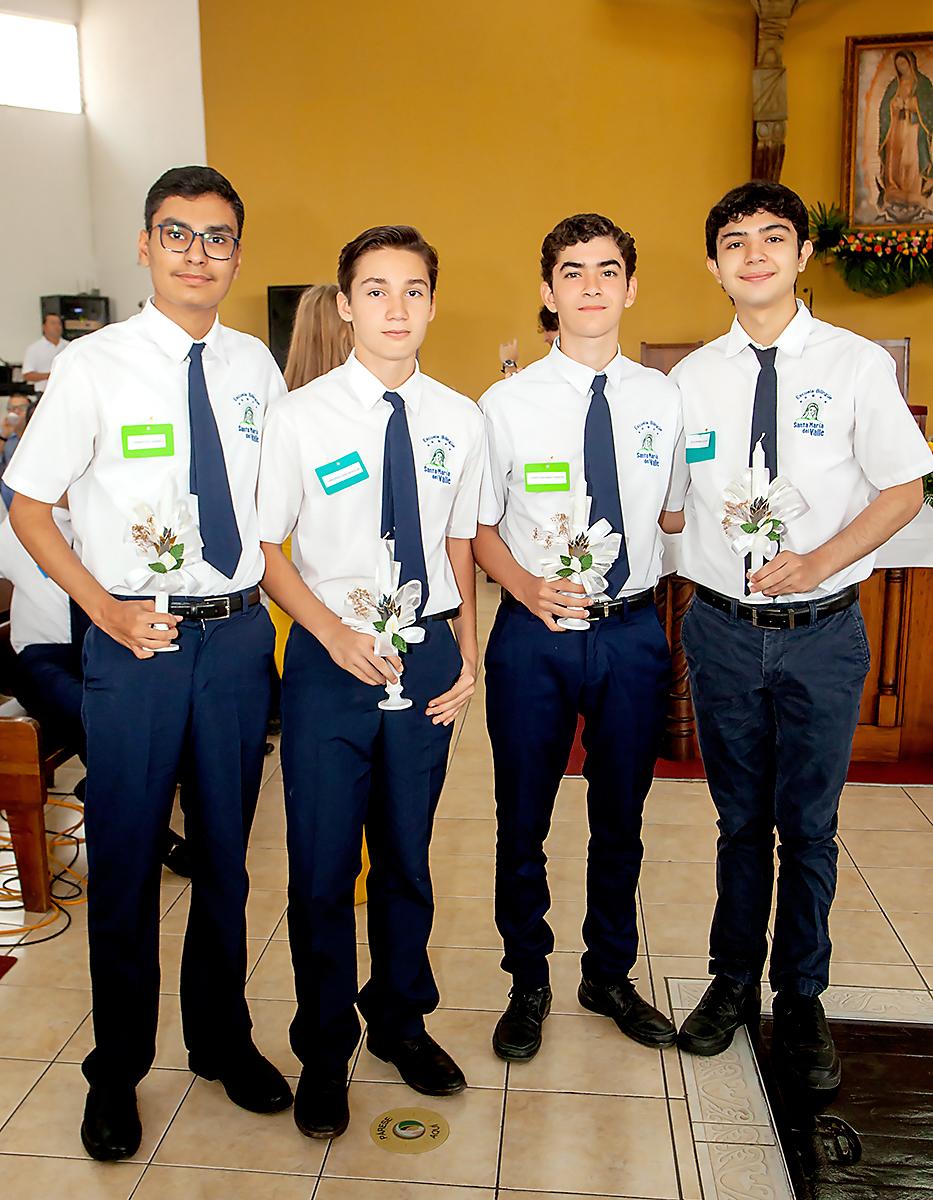 Sebastian Andrés, Emerson Bonilla, Jorge García y Alejandro Aldana.