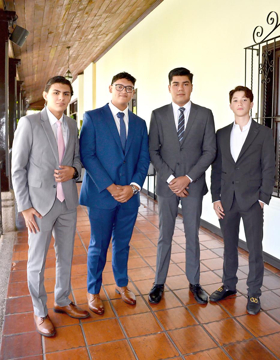 Andrés Aguilar, Luis Sánchez, Felipe Padilla y Melki Rivera.