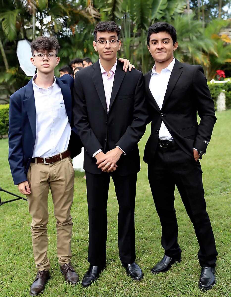 Héctor Girón, Carlos Gómez y Hugo Palma