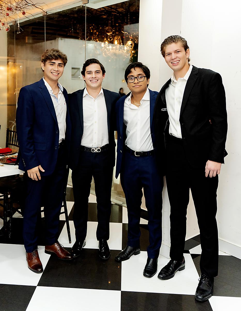David Posas, Roberto Suazo, Fernando Mejía y Carlos Miguel López.