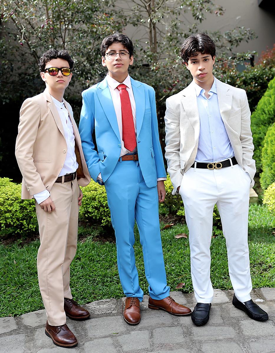 Aarón López, Sebastián Romero y José Miguel Mejía.