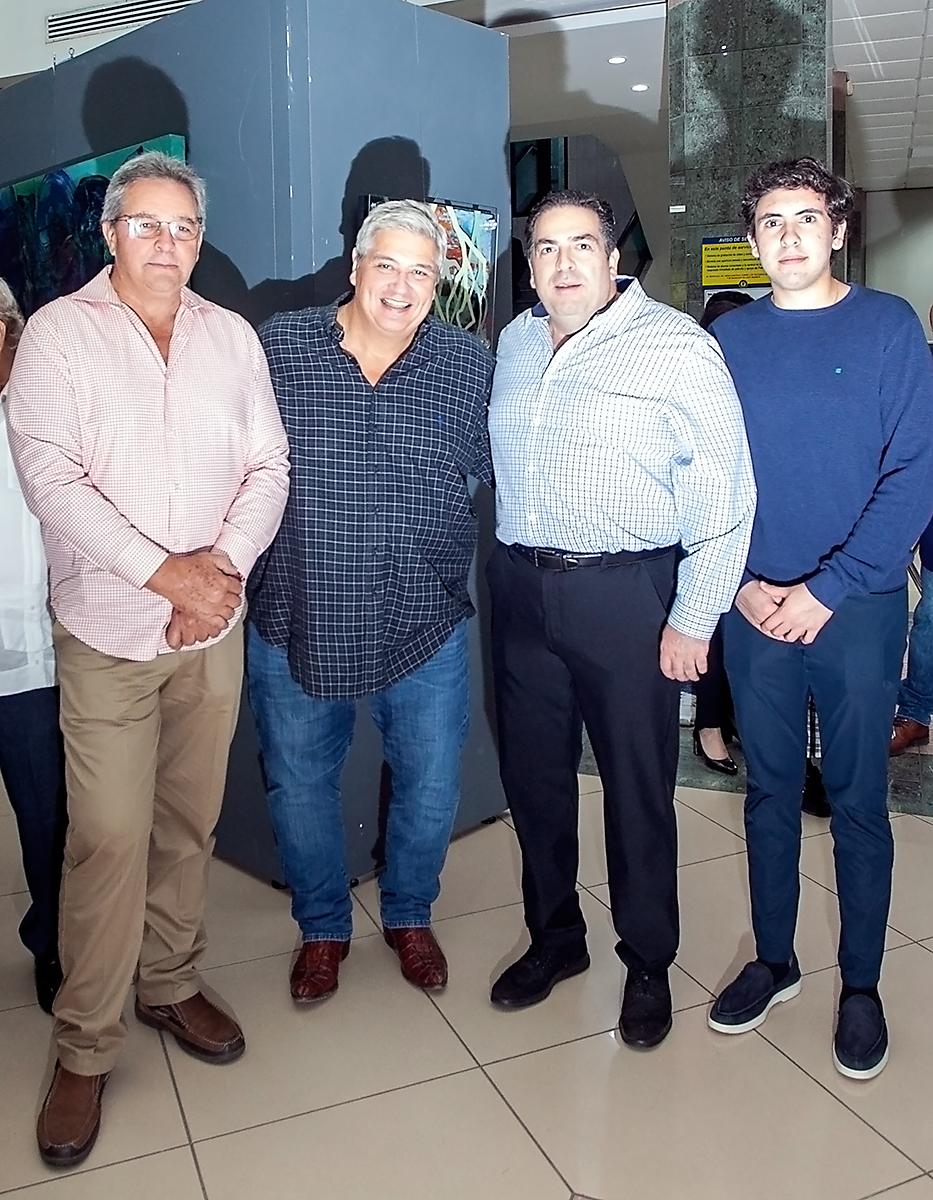 Harry Panting, Juan Carlos Sabillón, Alejandro y Alejandro jr. Abufele.