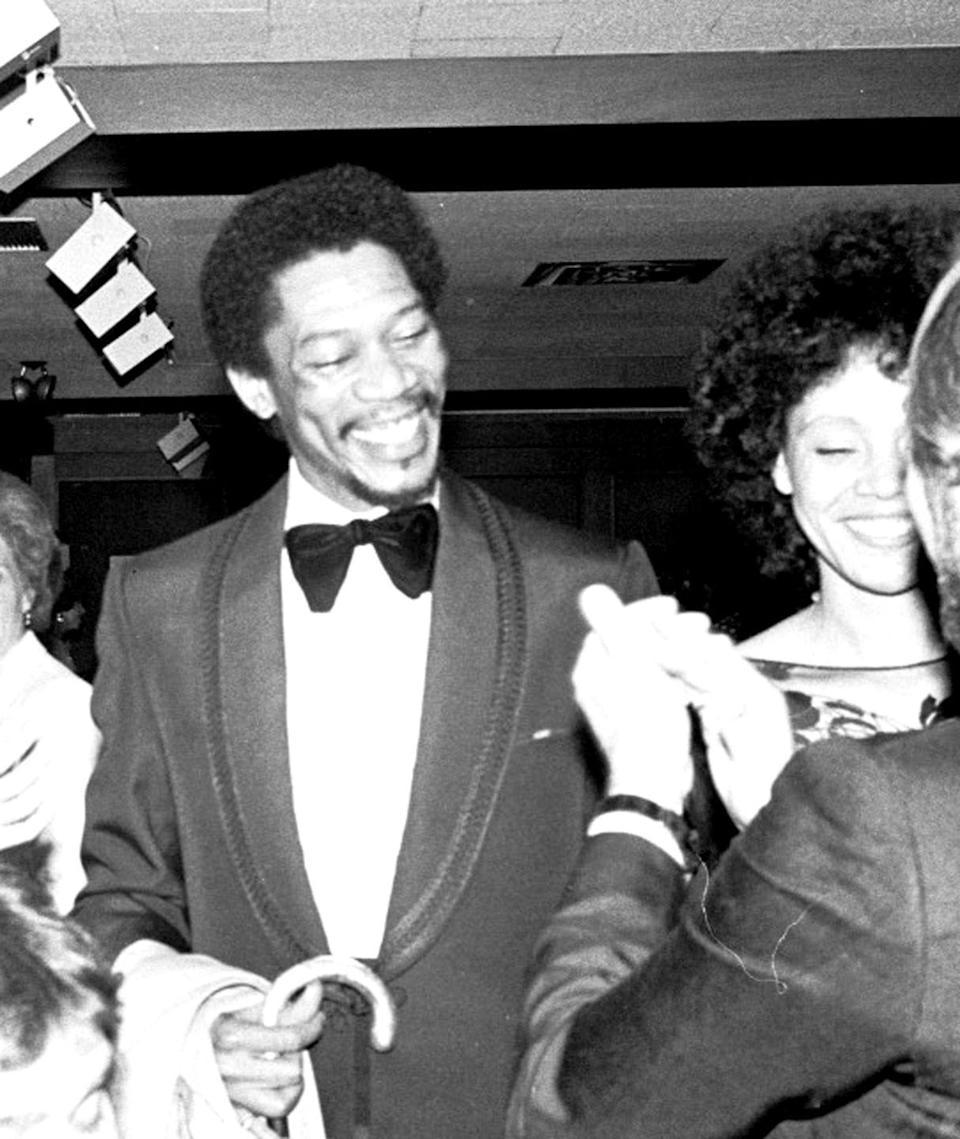Morgan Freeman en la premiere de The Mighty Gents, 1978.