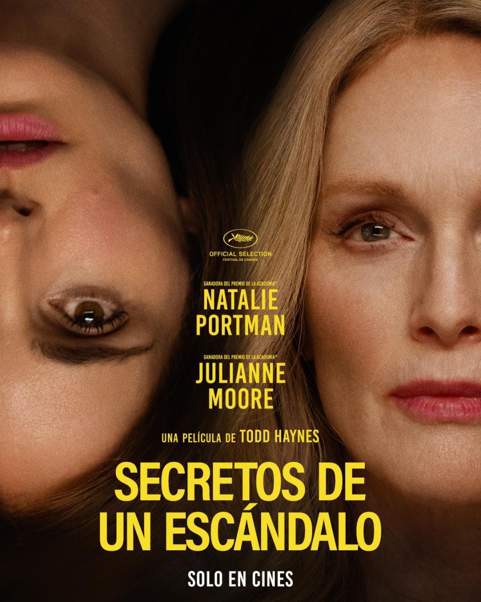 <b>Secretos de un escándalo </b>Veinte años después de haber protagonizado un romance que conquistó los medios de comunicación, un matrimonio se ve superado por la situación cuando una actriz de Hollywood los entrevista como parte de la preparación de una película.
