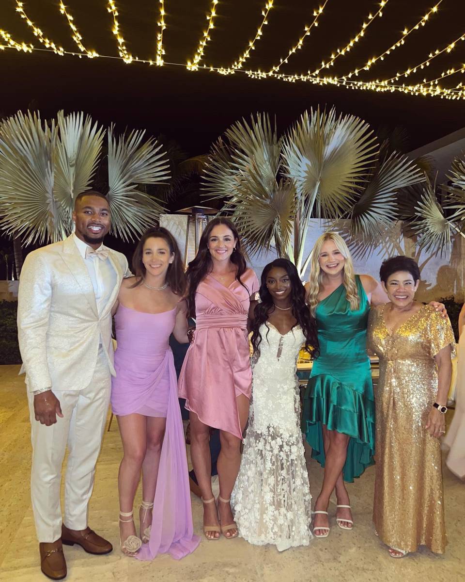 Así fue la boda de Simone Biles y Jonathan Owens