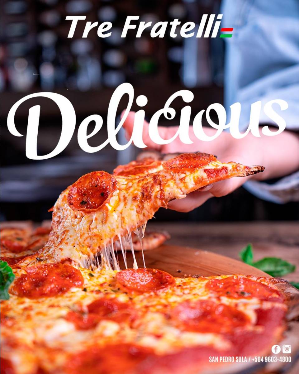  ¿Te gusta la comida italiana? Tre Fratelli trae el sabor de la cocina italiana a San Pedro Sula. Está ubicado en Col. Trejo 23 ave, 10 calle, y puedes degustar de vinos, comer una deliciosa pizza artesanal o cualquier platillo de pasta que te guste. De igual manera, hay servicio de catering para tus eventos. Puedes seguirlos en Instagram como @trefratellisps.