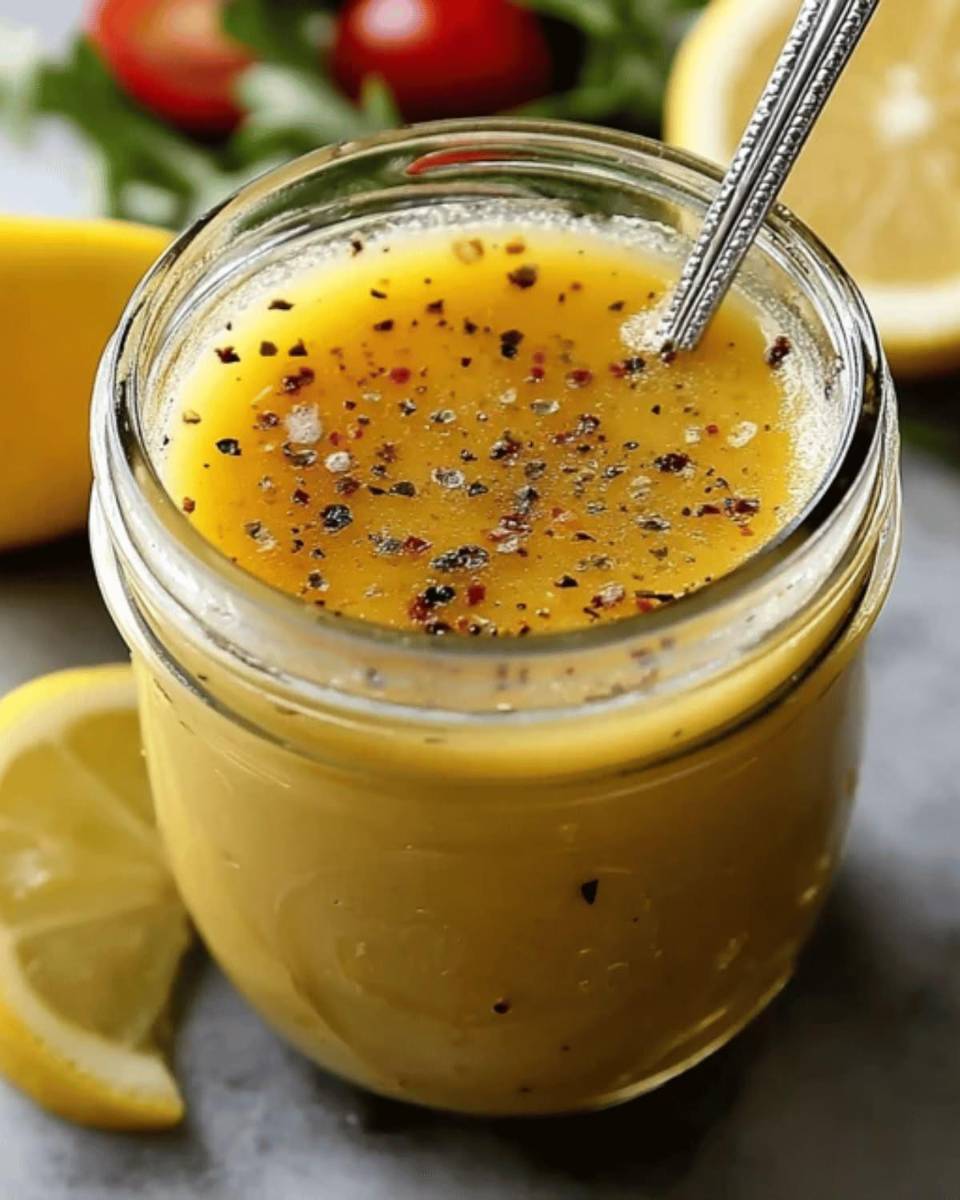 Aderezo clásico de limón. Ingredientes: 3 cucharadas de aceite de oliva, 1 cucharada de jugo de limón, sal, pimienta, ½ cucharadita de mostaza (opcional). Preparación: mezclar todo en un frasco, cerrar y agitar.