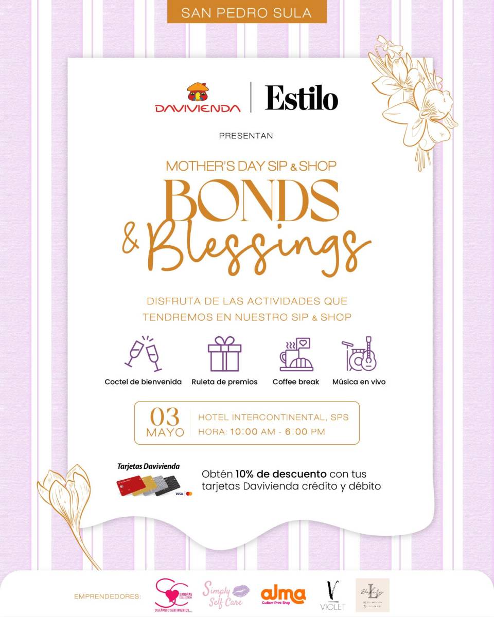 Bonds &amp; Blessings: así será el evento para mamá en San Pedro Sula