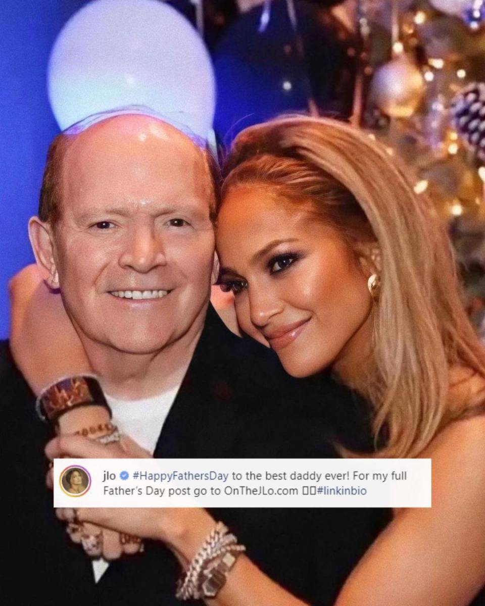 “¡Feliz día del Padre al mejor papi del mundo!”, expresó J.Lo en Instagram. 