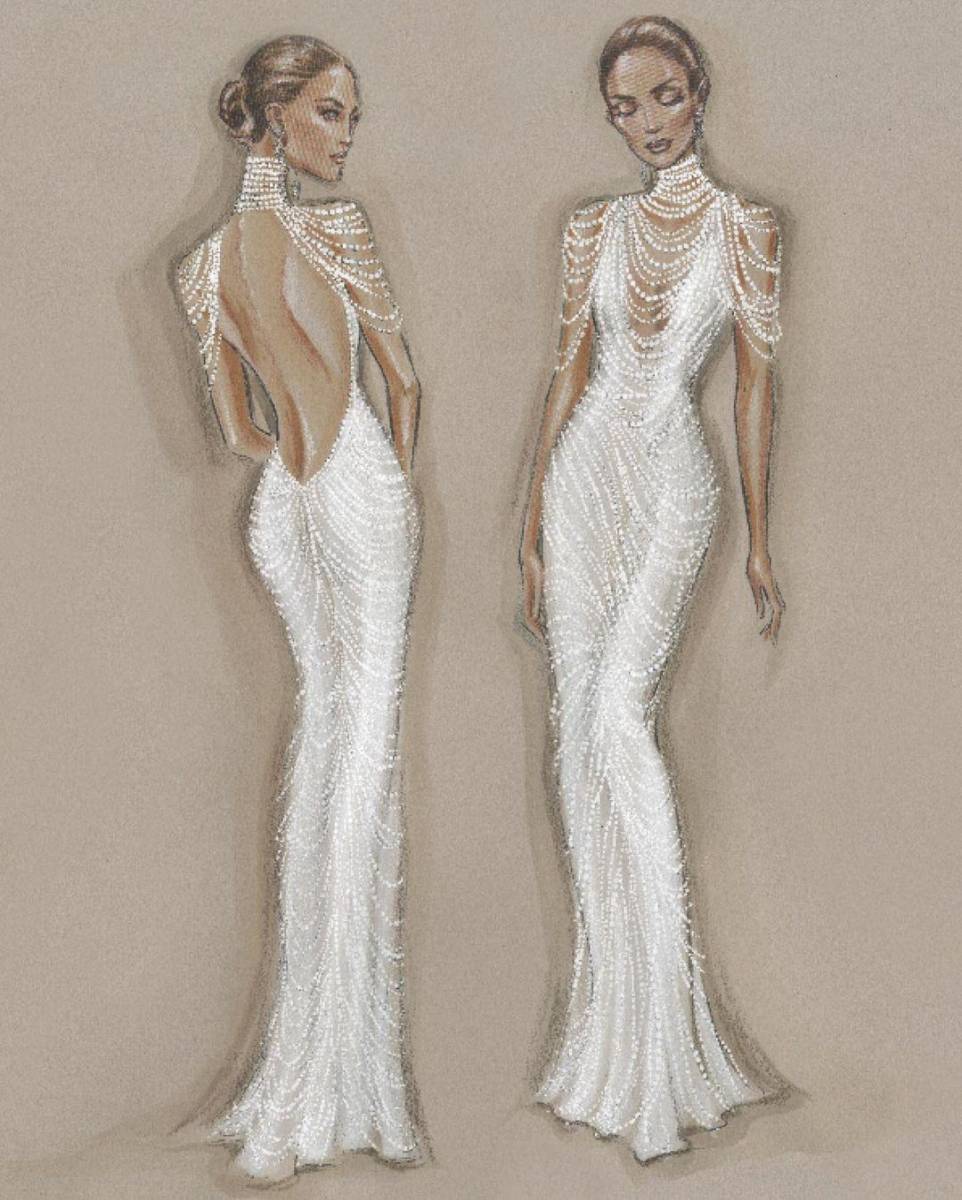 Según People, 30 artistas trabajaron por 700 horas para bordar a mano todas las gemas de este vestido. ¡Realmente hermoso!