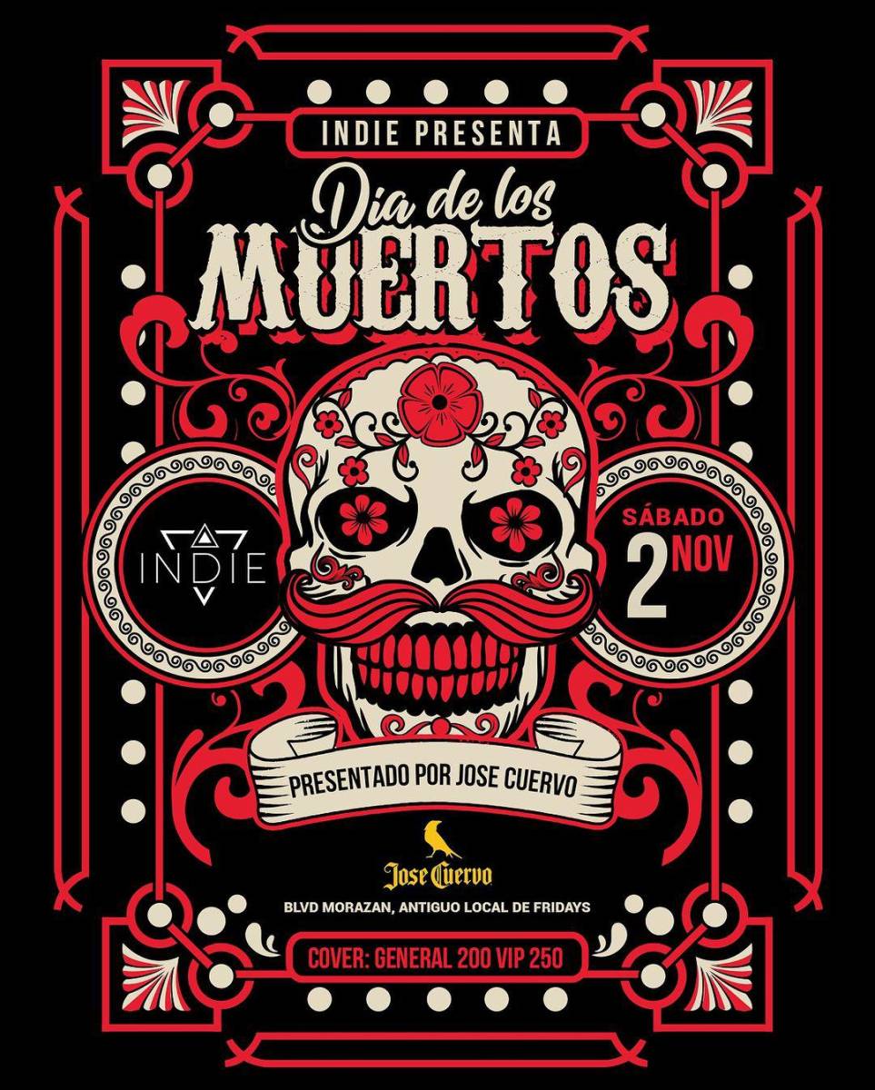 Indie TGU presenta El Día de los Muertos con José Cuervo el 2 de noviembre. Incluirá shows y sorpresas. 