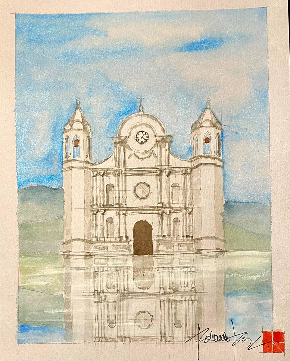 La Catedral de Santa Rosa de Copán fue fundada alrededor de 1798, pero no fue hasta en 1803 que se terminó de construir. De arquitectura barroca y diseñado en cruz latina, con una sola nave central, está dividida en tres secciones, dentro de las cuales están los cruceros que sostienen la base de la cúpula, de estilo romano, en medio de la mampostería. 