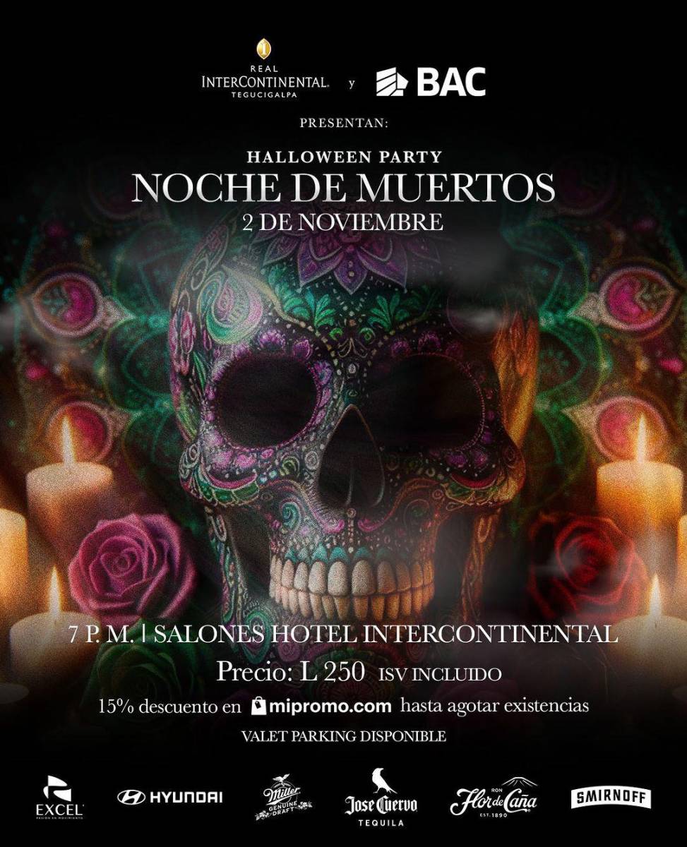 La Noche de Muertos en el Hotel Real Intercontinental es una fiesta que no te puedes perder. Con sorpresas este evento promete una velada inolvidable en uno de los lugares más exclusivos de Tegucigalpa.