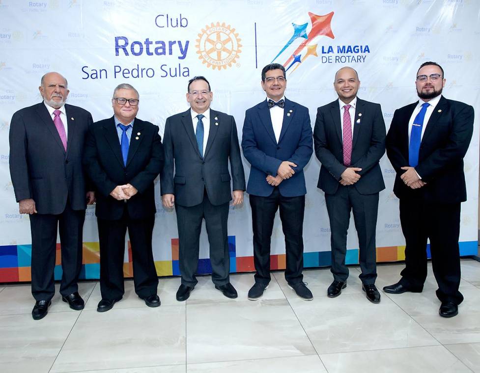 Jack Kattán, Salvador Mánchame, Oscar Bográn, José Handal, Rolando Silva y Héctor López.