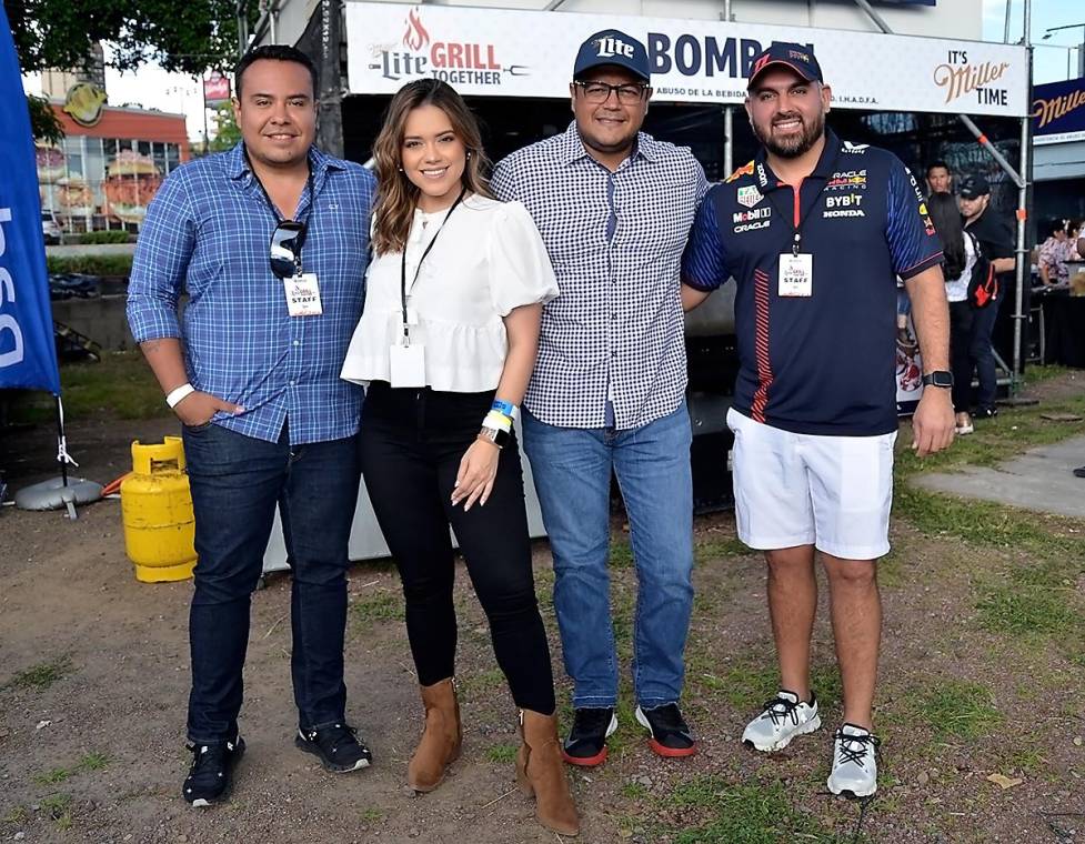 Marco López, Erika Williams, Alimben Lagos y Javier Tábora.