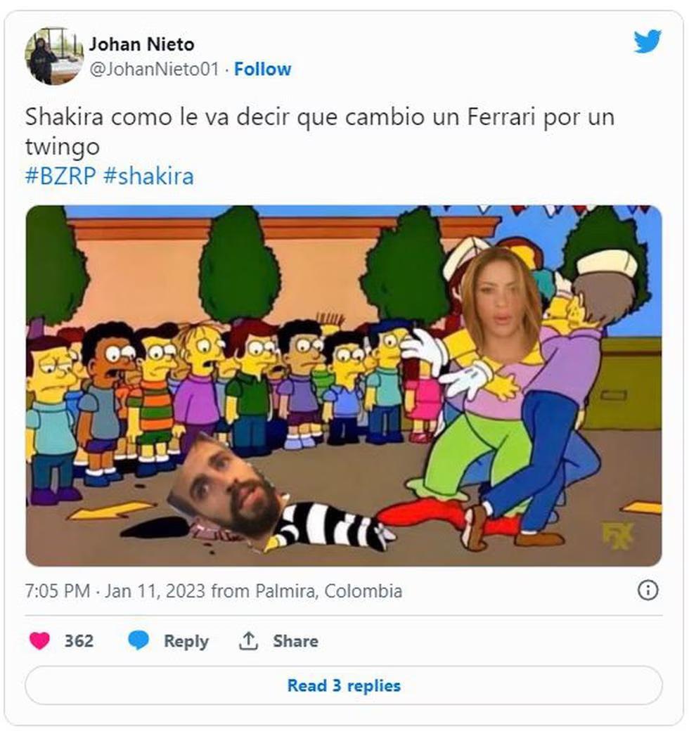 Los memes que dejó la nueva canción de Shakira y Bizarrap