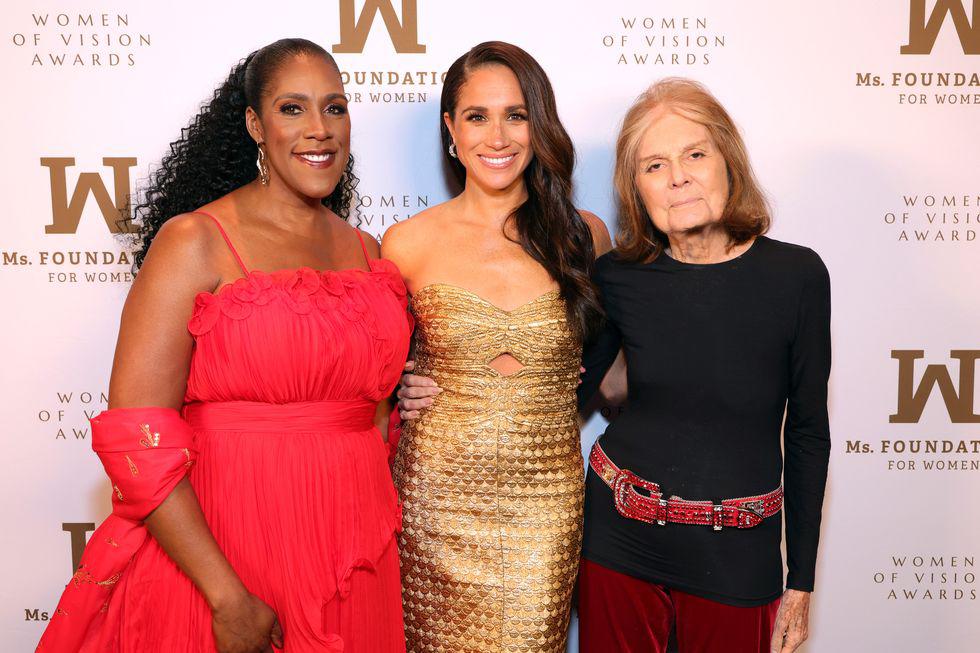 Teresa Younger, Meghan Markle y Gloria Steinem 