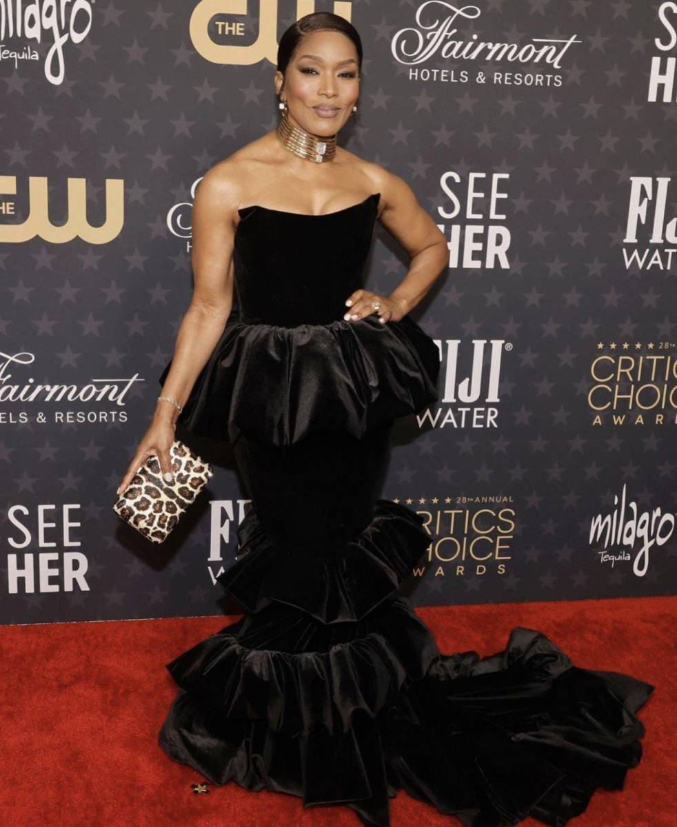 Angela Bassett en Christian Siriano.