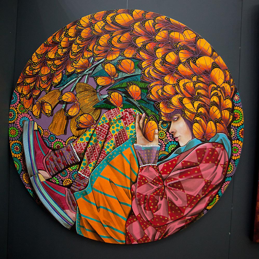 Otra de las obras expuestas en la Exposición “Mi ciudad de los zorzales”.