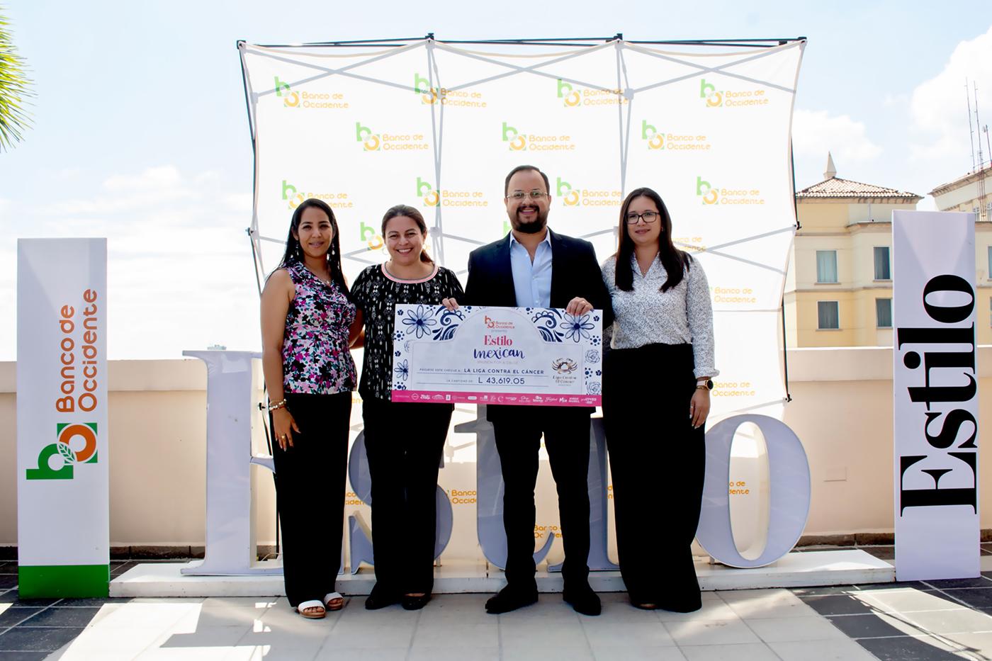 Christel Cano, Jackeline Cuestas, Nahúm Moreno e Iris Rodríguez de Banco de Occidente. $!Christel Cano, Jackeline Cuestas, Nahúm Moreno e Iris Rodríguez de Banco de Occidente.