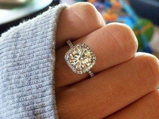 Anillo de diamante corte radiante $!Anillo de diamante corte radiante