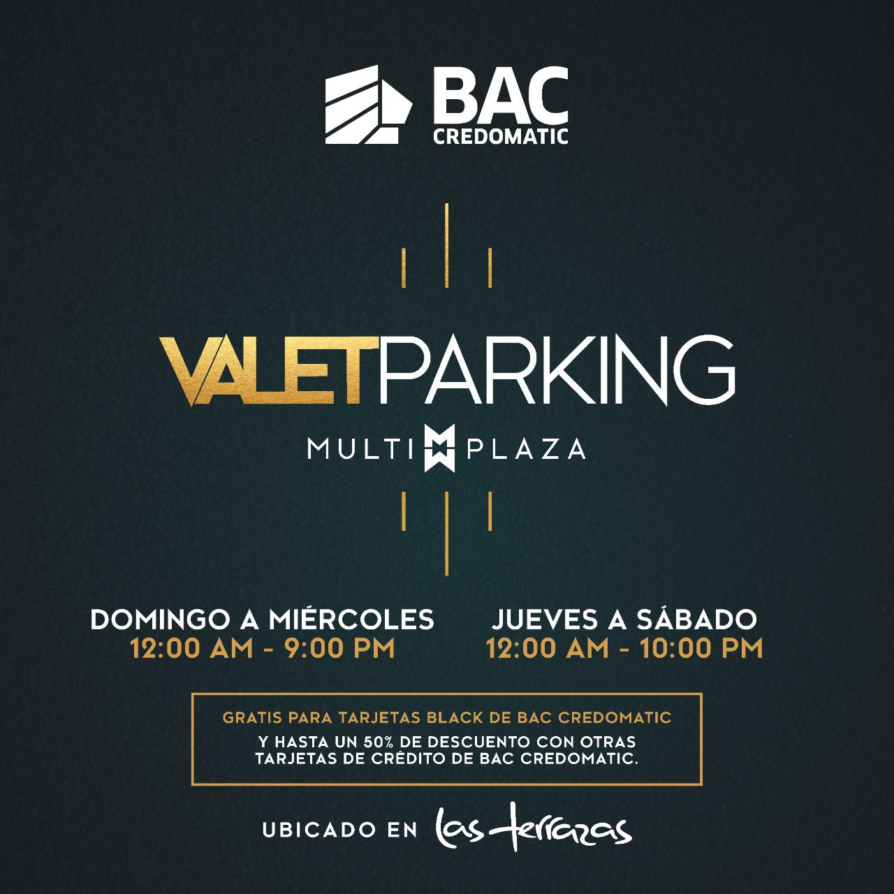 Multiplaza y BAC Credomatic presentan novedoso servicio de Valet Parking $!Multiplaza y BAC Credomatic presentan novedoso servicio de Valet Parking